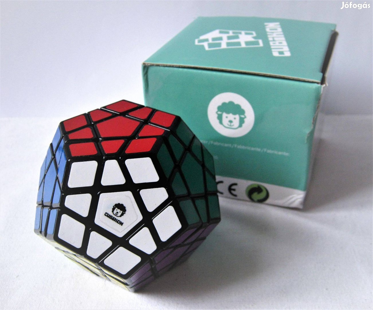 Cubikon Megaminx 12 oldalas rubik logikai játék, kocka félprofi, új