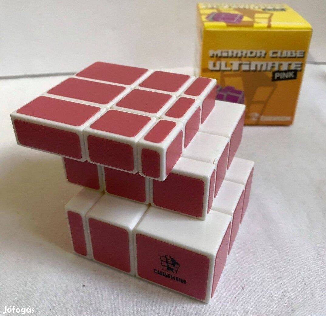 Cubikon Mirror Cube Ultimate rubik logikai játék, kocka, rózsaszín, új