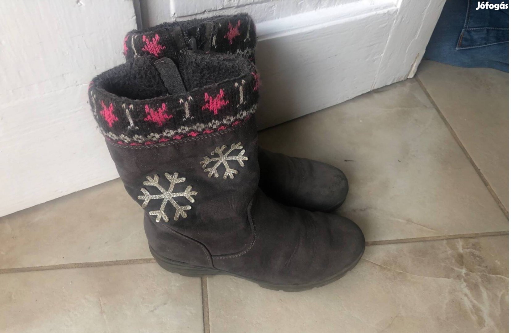 Cupcake 30 csizma hópelyhes