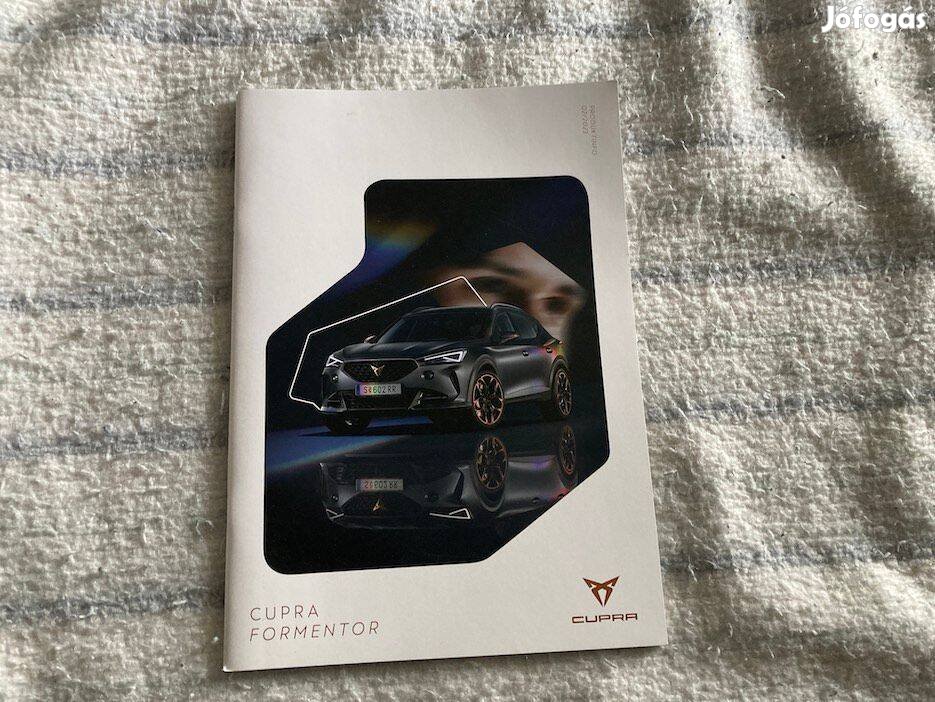 Cupra Formentor katalógus, prospektus, brosúra