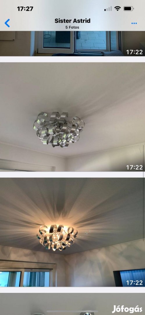 Curly LED mennyezeti lámpa 