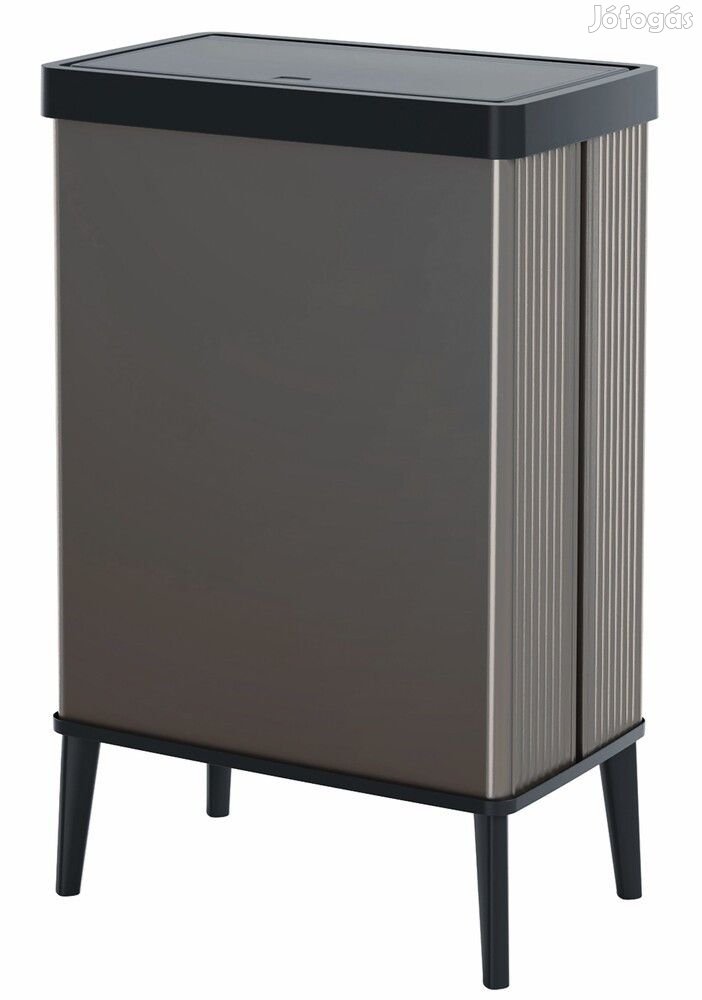 Curver Verto high grey műanyag beltéri szemetes 54L