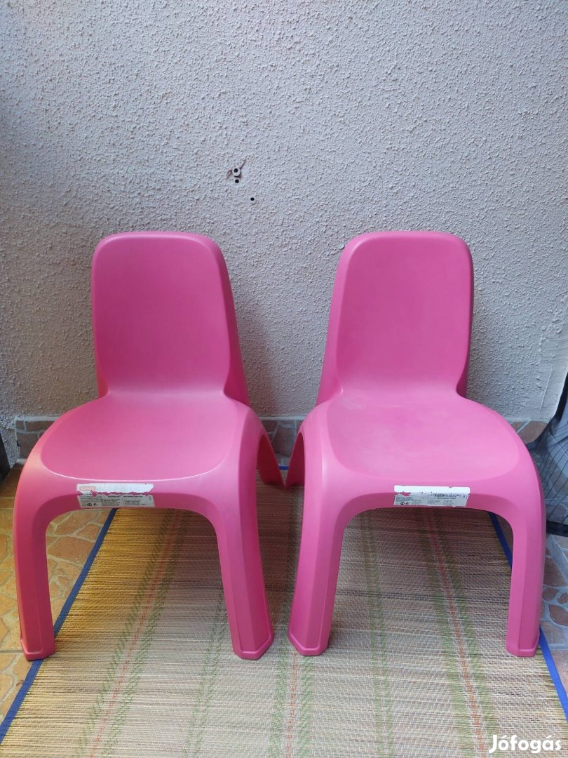 Curver monoblock rózsaszín gyerekszék 2 db