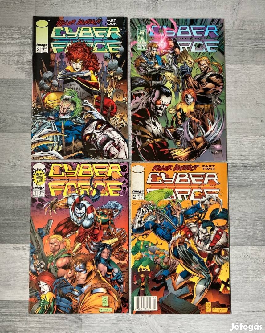 Cyber Force Vol. 2 Angol Képregények 4 db (1993-1995)