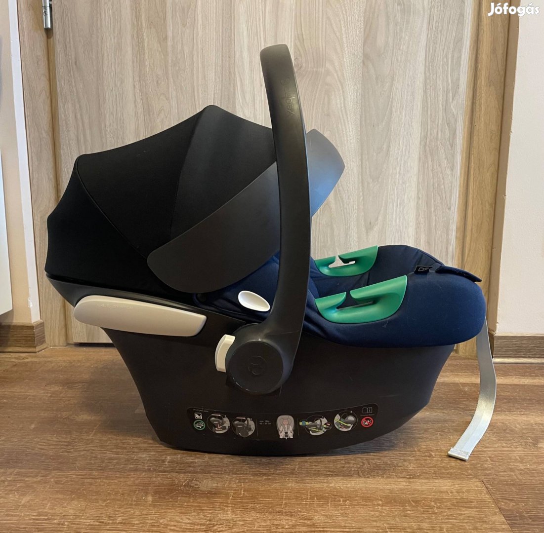 Cybex Aton B2 babahordozó+isofix - kék