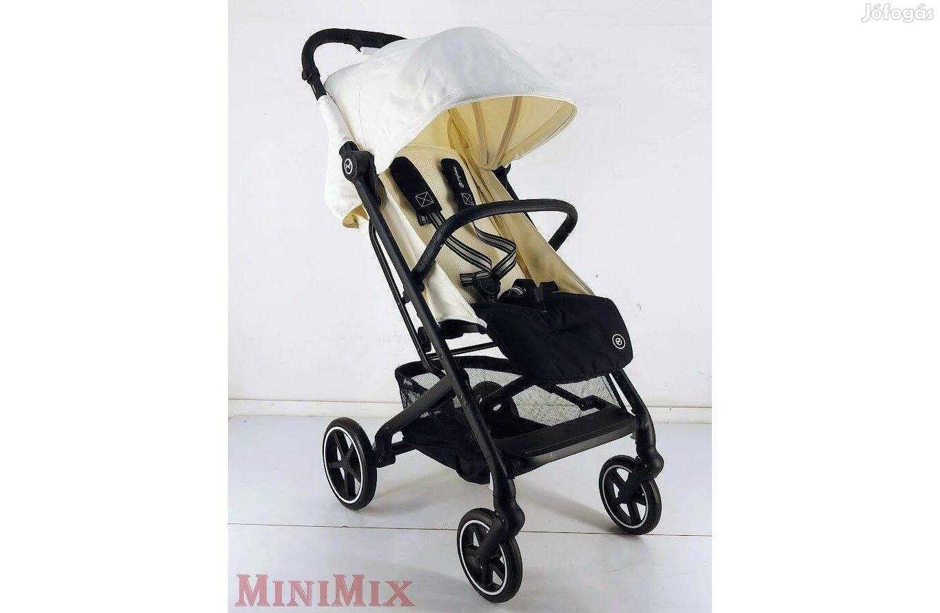 Cybex Beezy Gold 2024 Canvas White BLK multifunkciós babakocsi