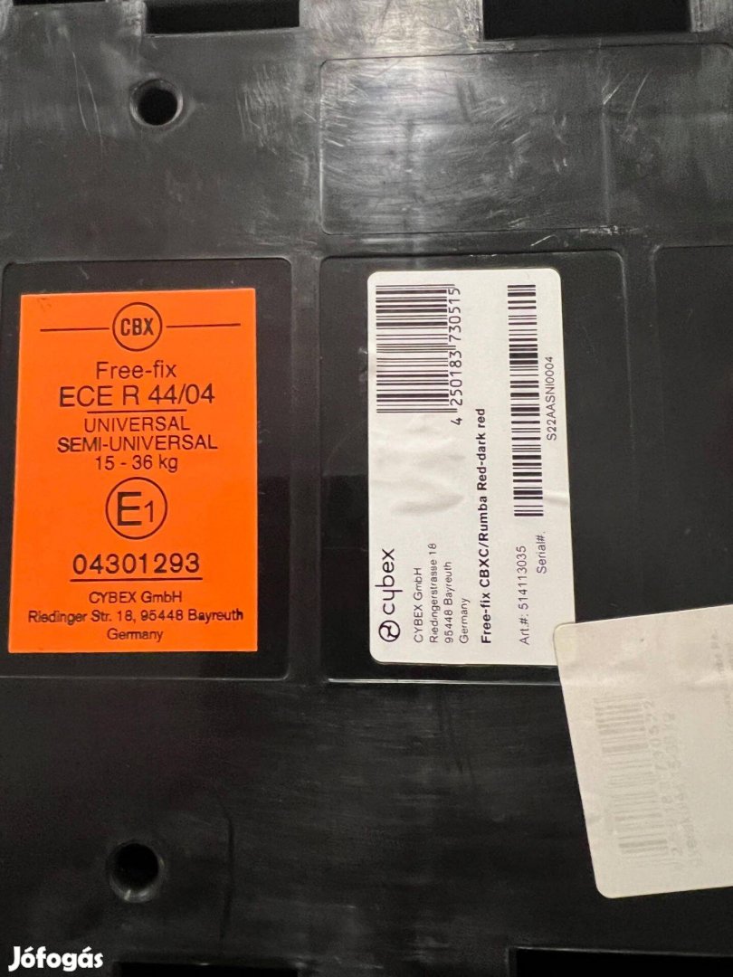 Cybex Free-fix gyerekülés 15-36 kg