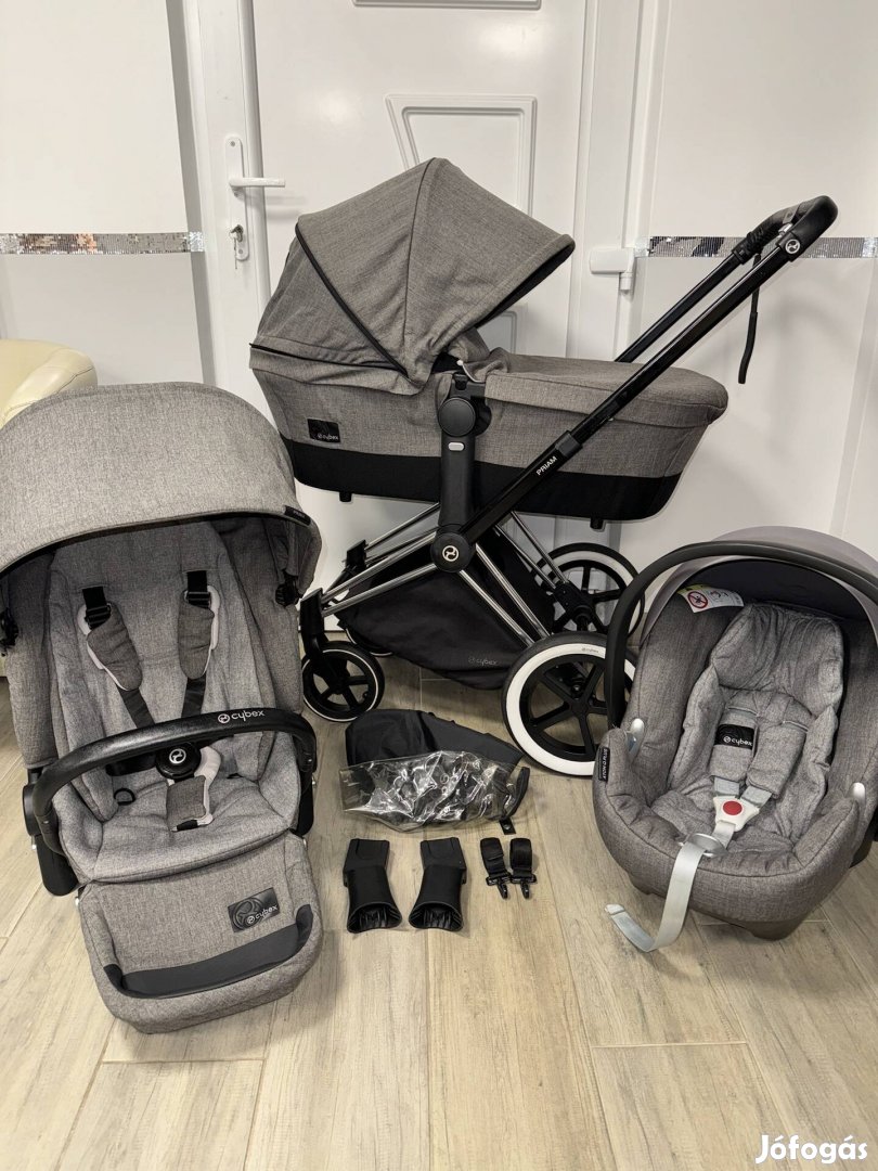 Cybex Priam 3in1 elegáns szürke babakocsi