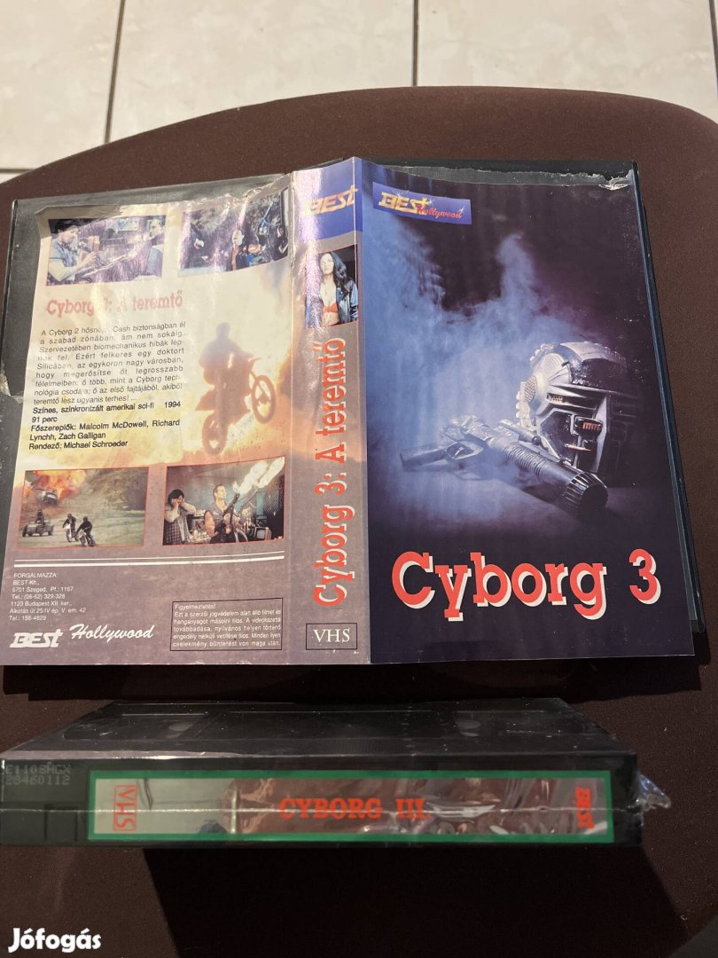 Cyborg 3 a teremtő vhs nagytok scifi új kazi