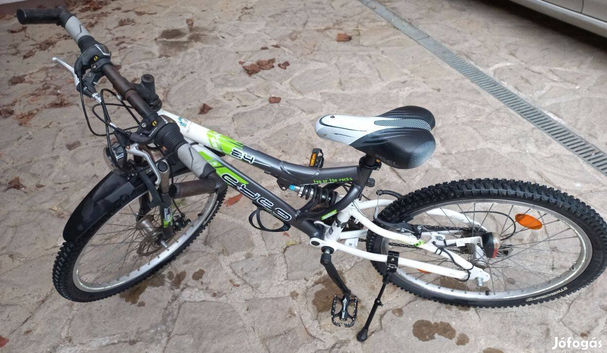 Cyco 24"-os összteleszkópos, gyermek kerékpár bicikli mtb
