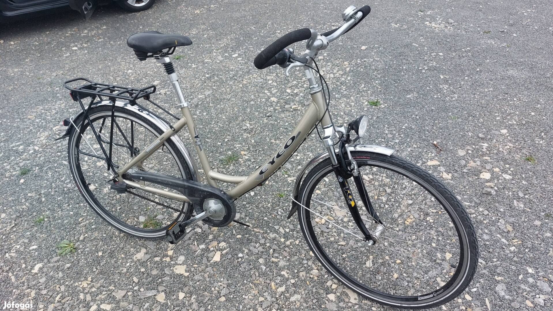 Cyco női 28 as mély aluvazas agyvaltos trekking kerékpár