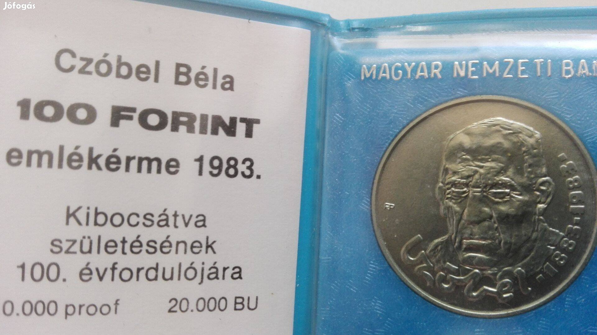 Czóbel Béla 100 Ft-os 1983-as