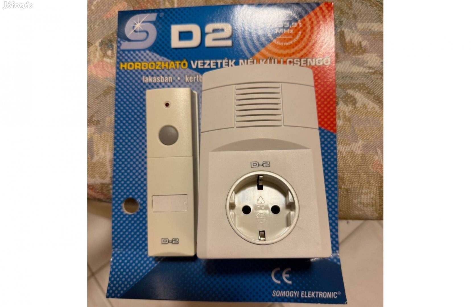 D2 hordozható vezeték nélküli csengő