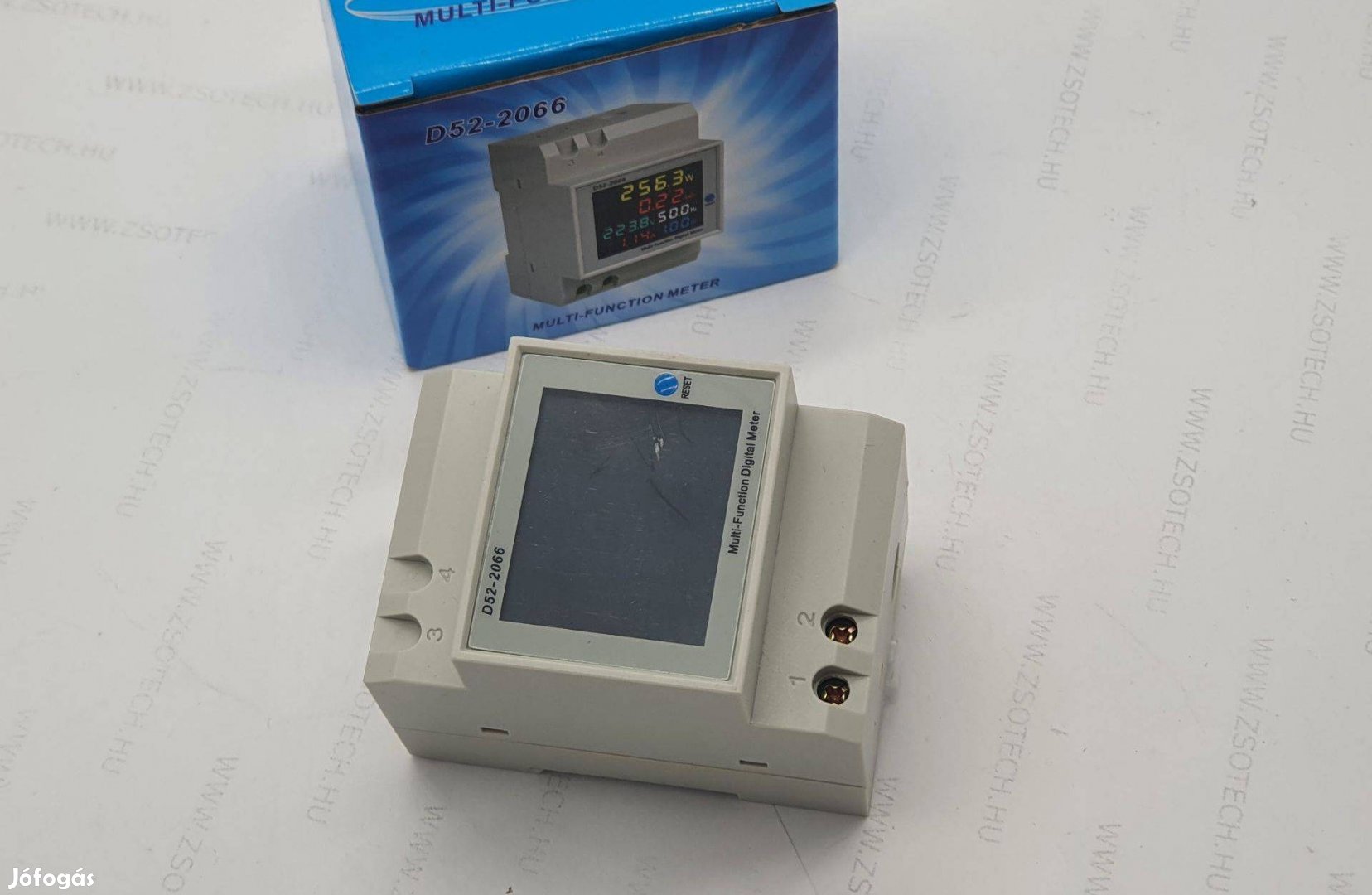 D52-2066 DIN-sínes fogyasztás mérő fogyasztásmérő 230V AC