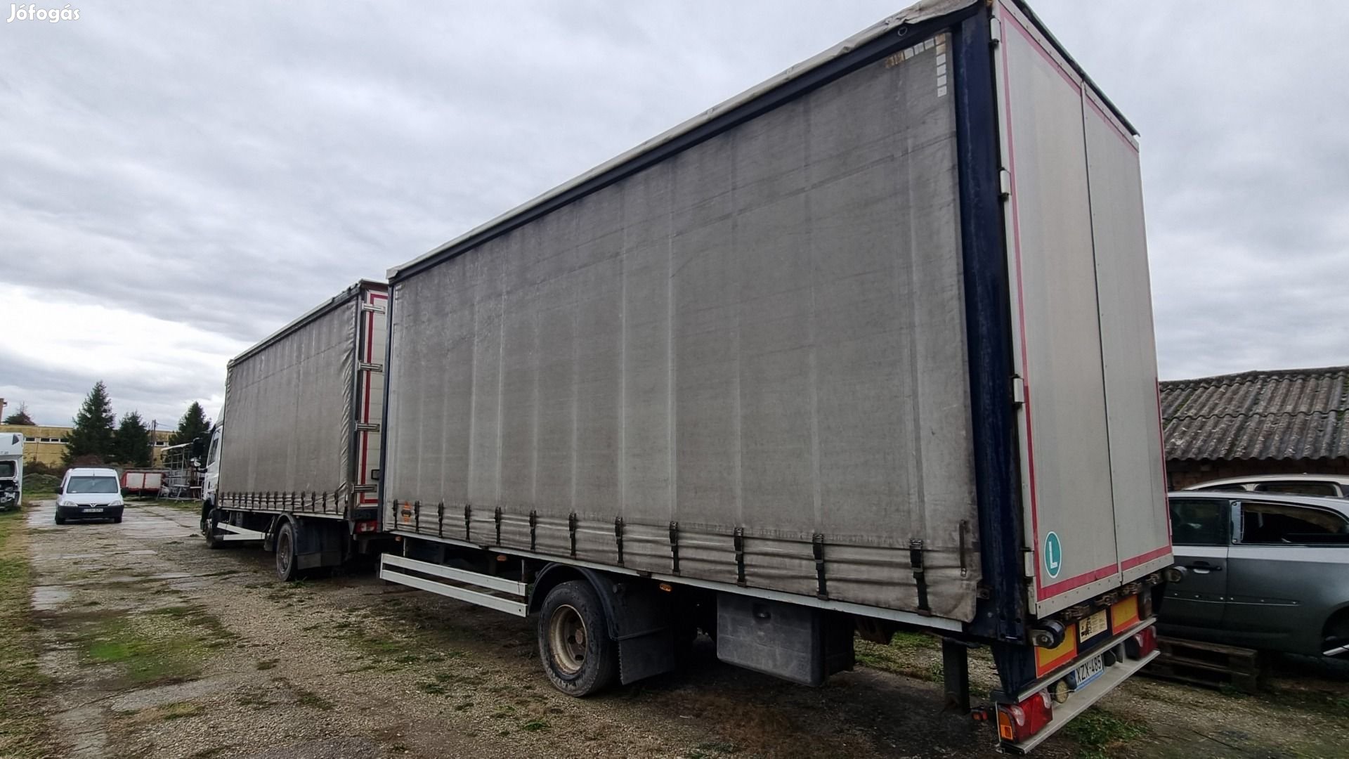 DAF CF 85, 360, 2013, Ponyvás 18 T, Tehergépkocsi, Póttal, Rolós,