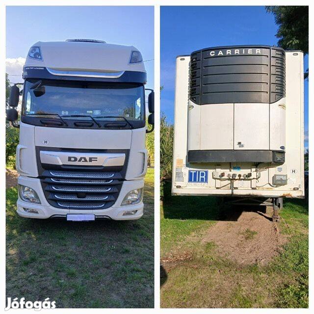 DAF nyerges vonatató és Schmitz hűtőpótkocsi egyben, vagy külön