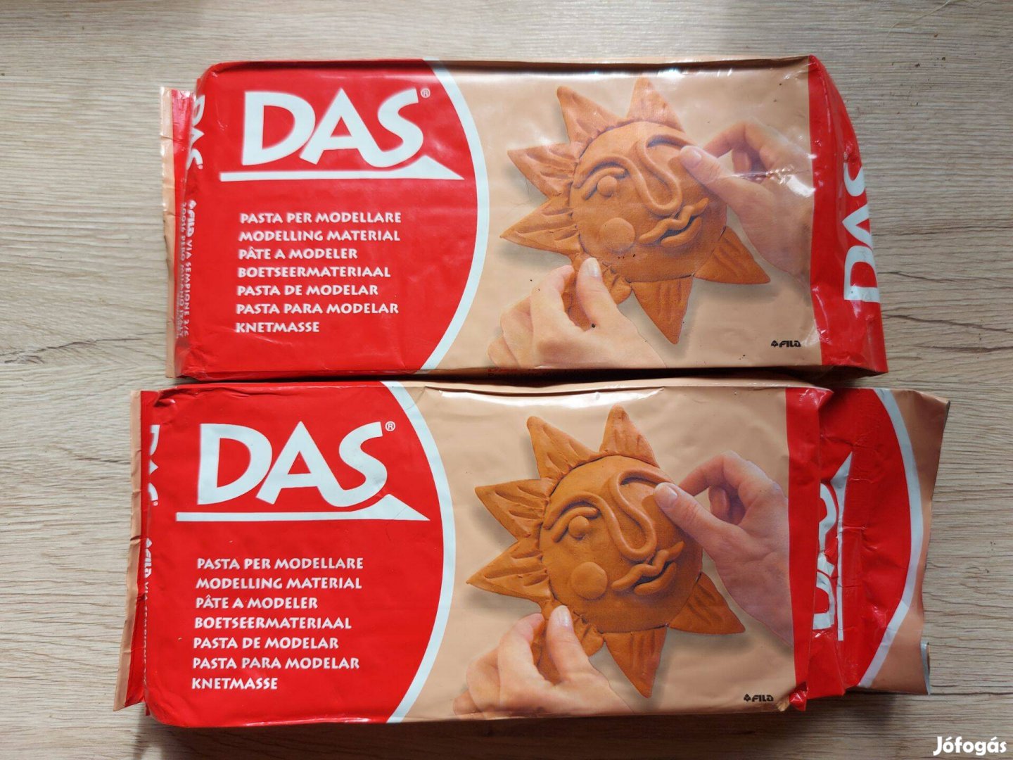 DAS Modellezőmassza - Mogyoróbarna - 2 x 1 kg