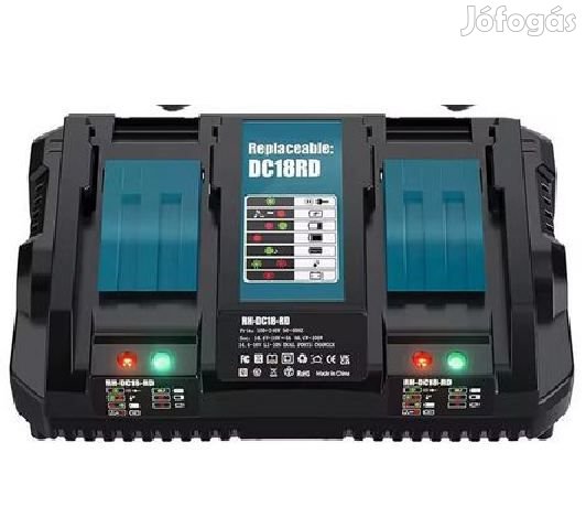 DC18RD Makita Kompatibilis Dupla GyorsTöltő 18V (5980)