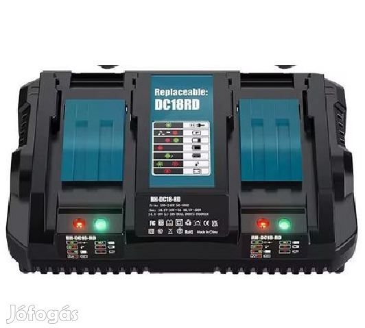 DC18RD Makita Kompatibilis Dupla GyorsTöltő 18V (5980)