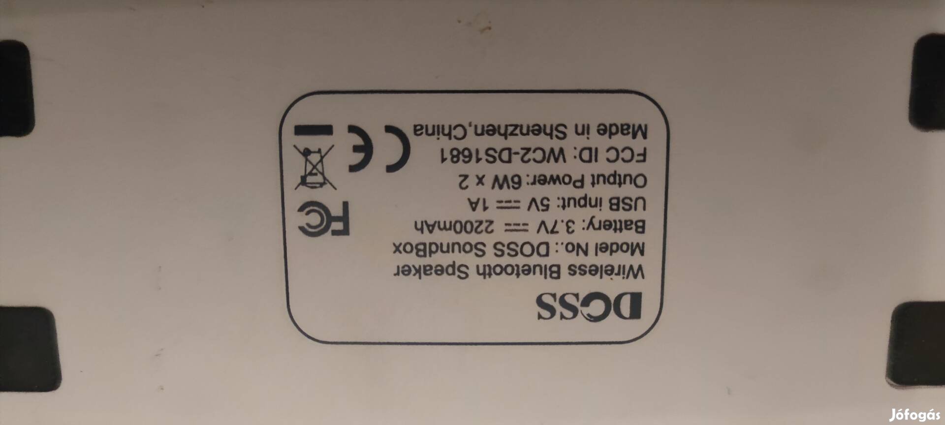 DCSS Bluetooth hangszoró