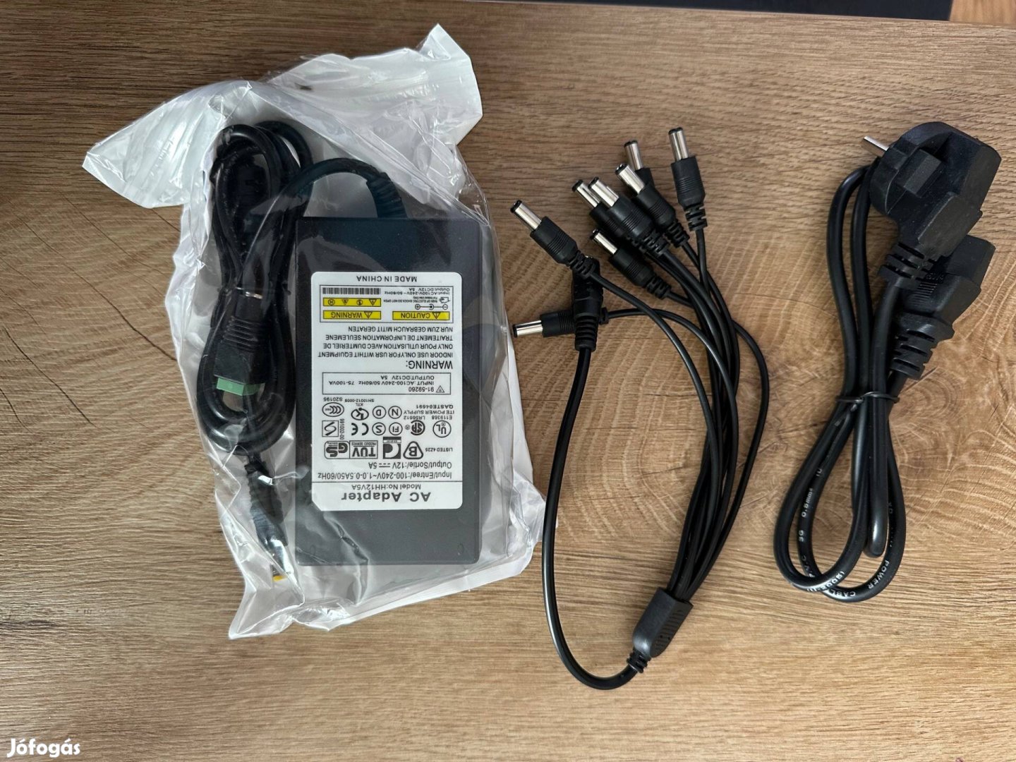 DC 12V 5A tápegység, adapter CCTV biztonsági kamerához, LED szalaghoz