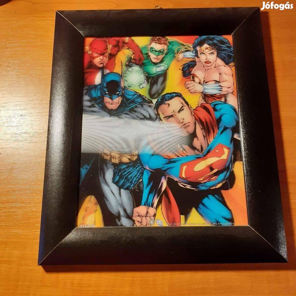 DC Comics Justice League lentikuláris 3D falikép