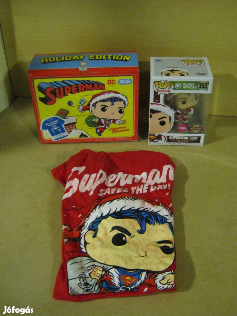 DC Funko Pop Superman Christmas Adventure Holiday Edition figurás póló