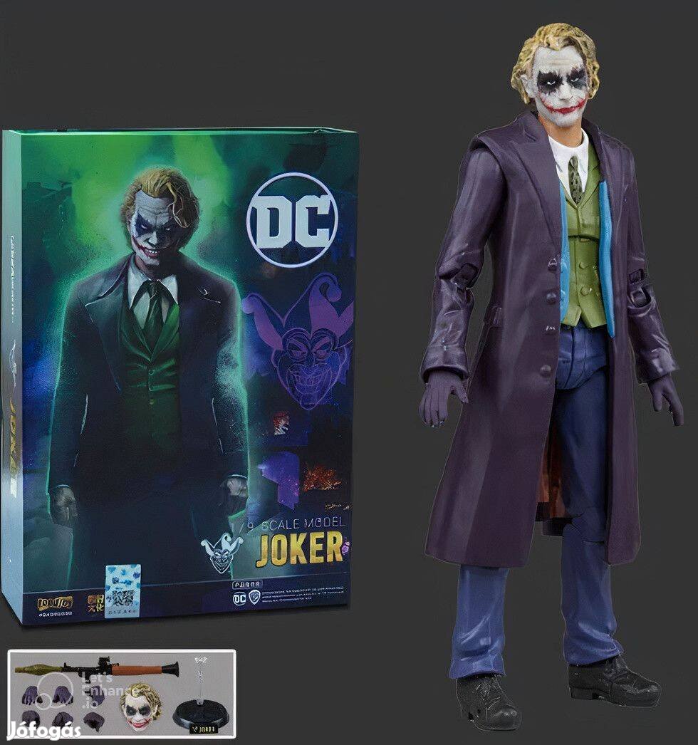 DC Joker 1:9 arányú (18 cm magas) gyűjtői figura Fondjoy, bontatlan!