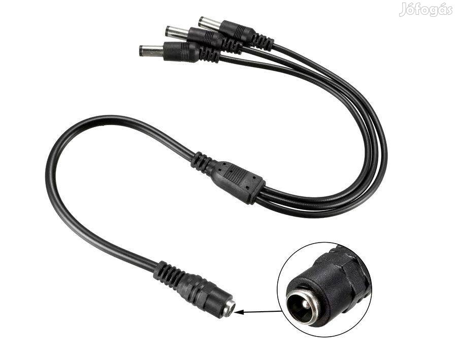 DC Táp 3-as Y Elosztó Adapter Kábel pl. LED szalag -hoz _