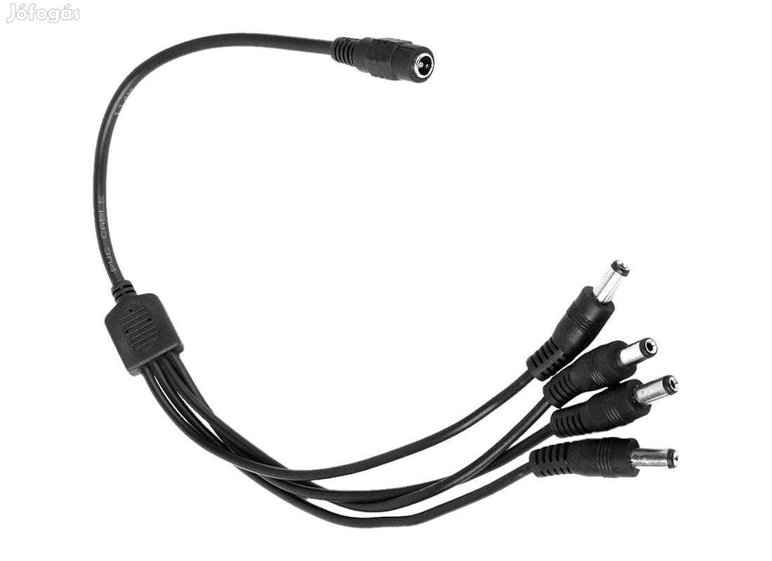 DC Táp 4-es Y Elosztó Adapter Kábel pl. LED szalag -hoz