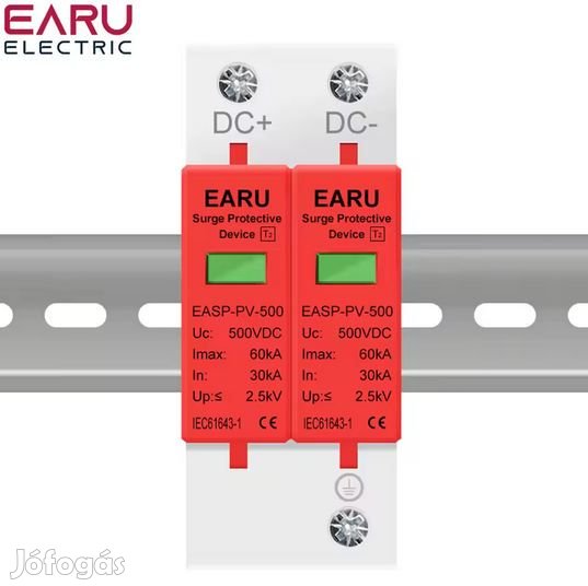 DC  Túlfeszültségvédő 2P SPD 1000V 30-60KA  (6051)