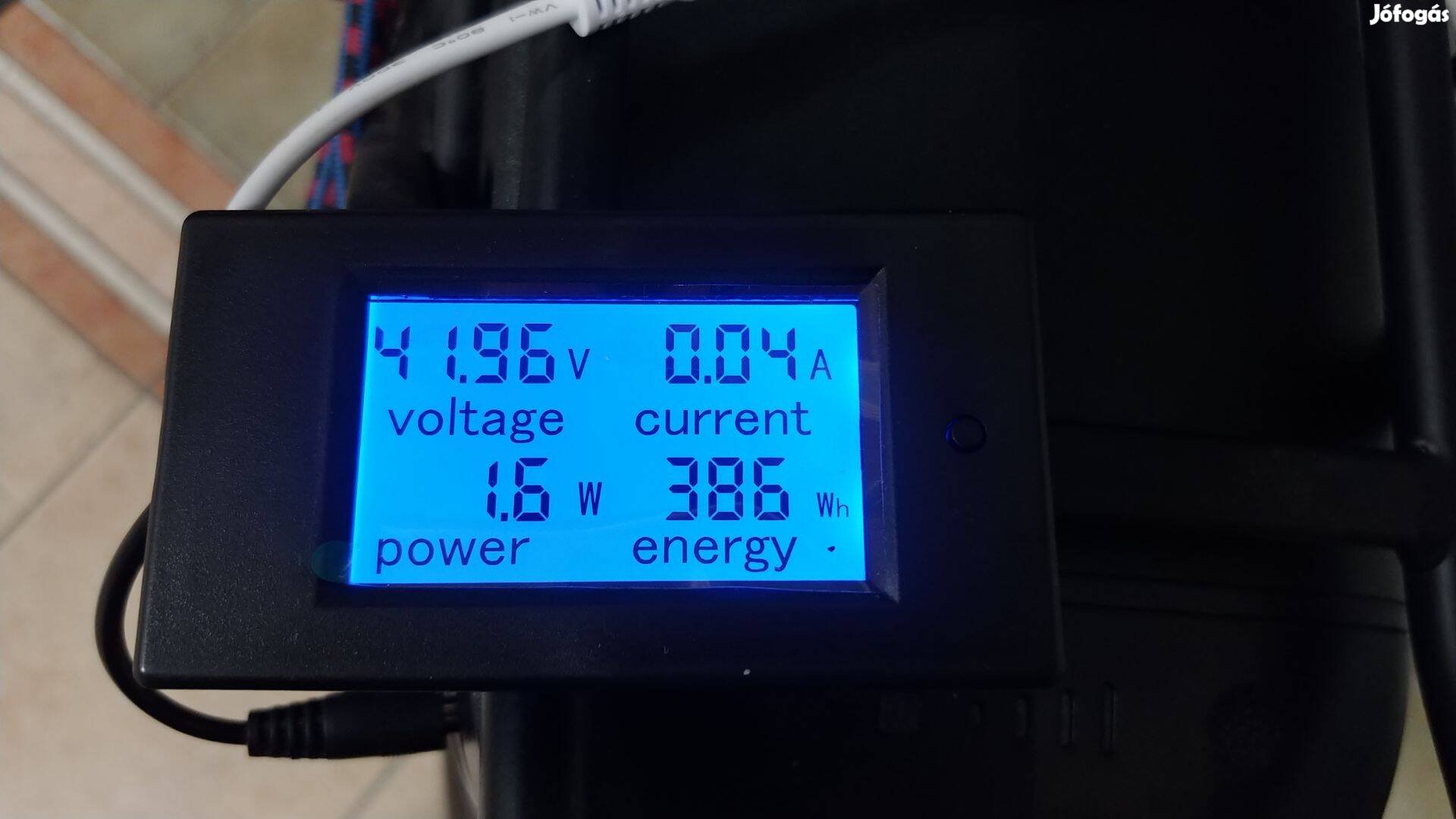 DC műszer 100 V 20 A fogyasztás teljesítmény Volt Amp Watt mérés