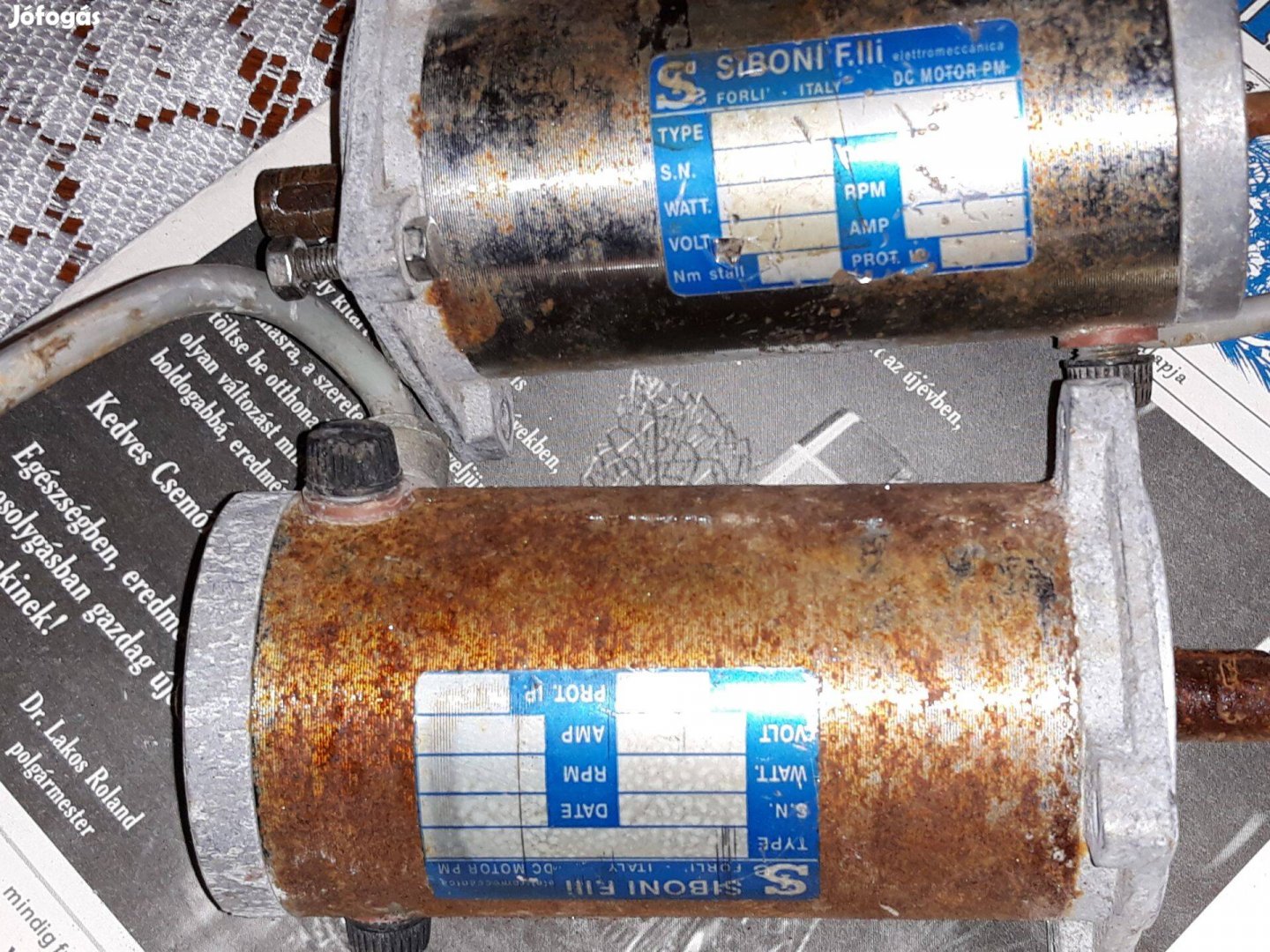 DC villanymotor eladó