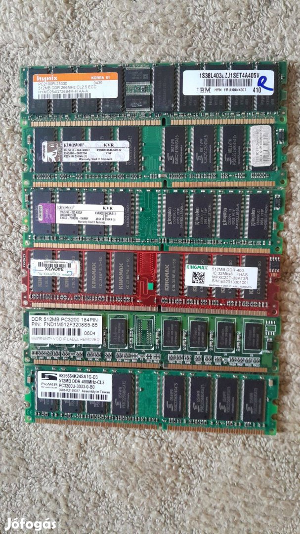 DDR1 memória PC 512Mb hibamentes