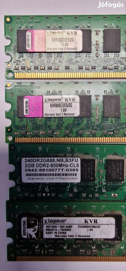 DDR2-s 2GB-os 800 MHz memória modul használt eladó