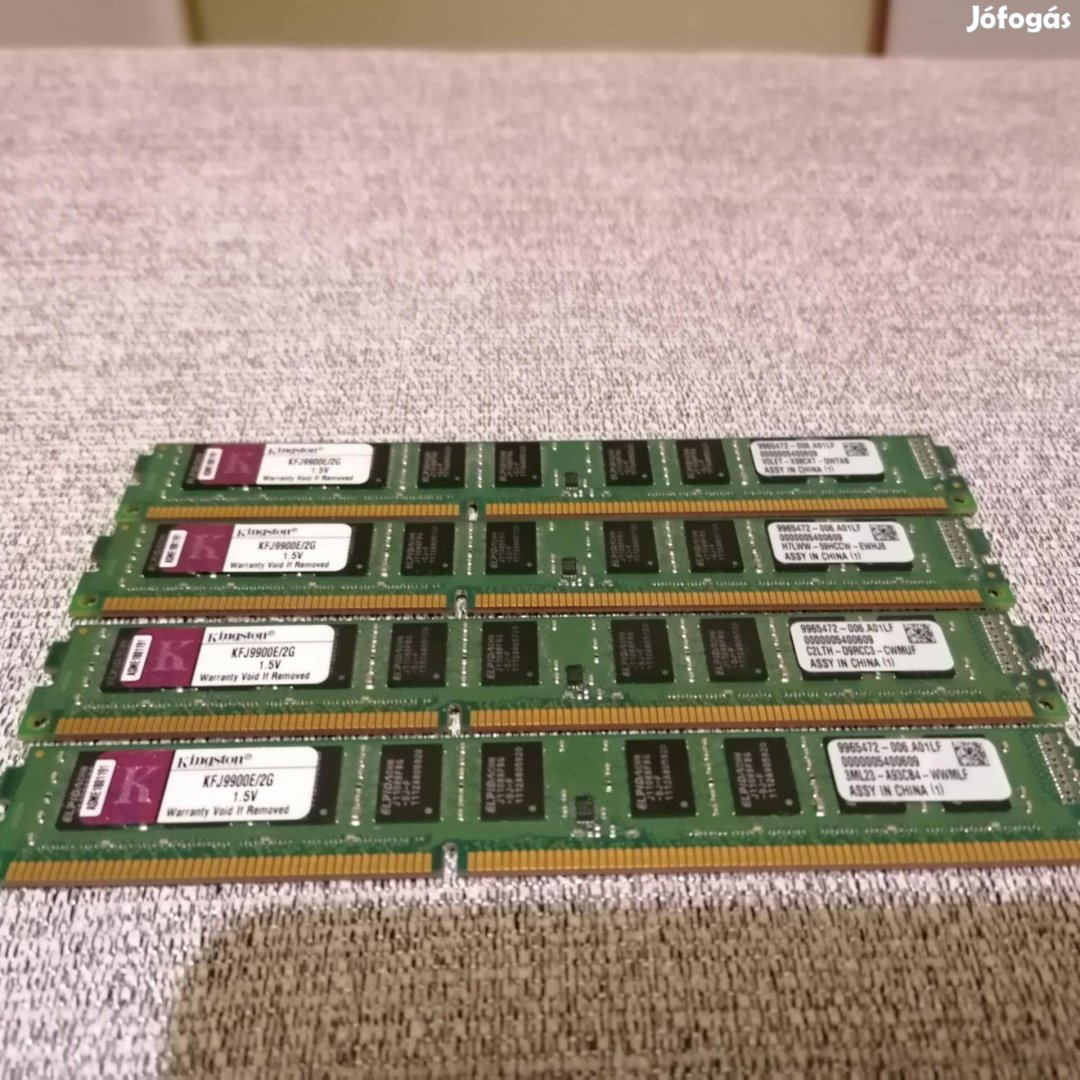 DDR3 1333MHz. 4x2gb RAM