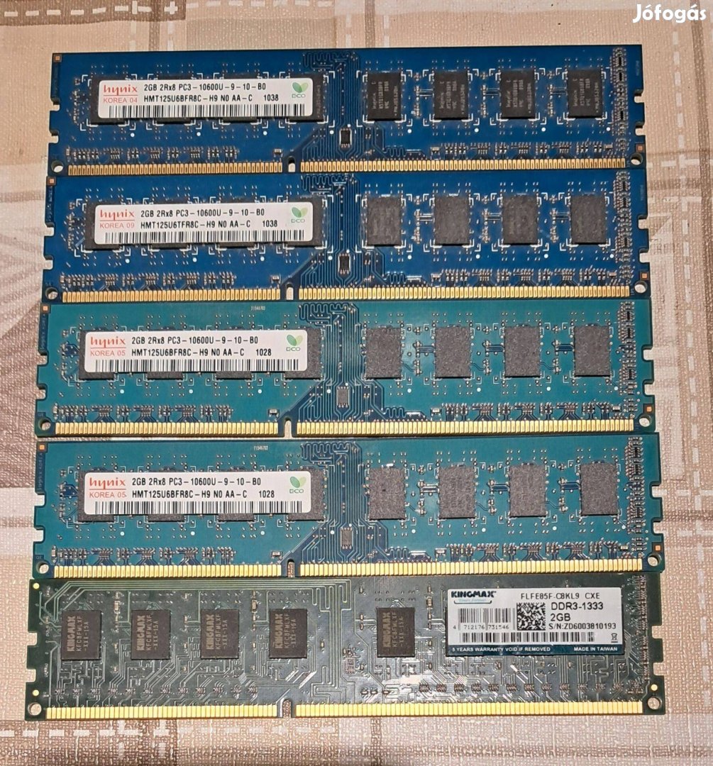 DDR3 2GB ram modulok