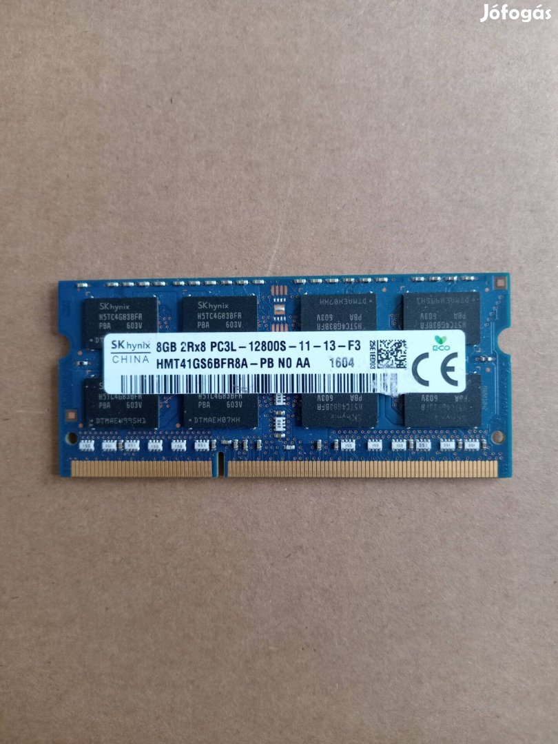 DDR3 8GB Notebook Memória eladó 6000Ft