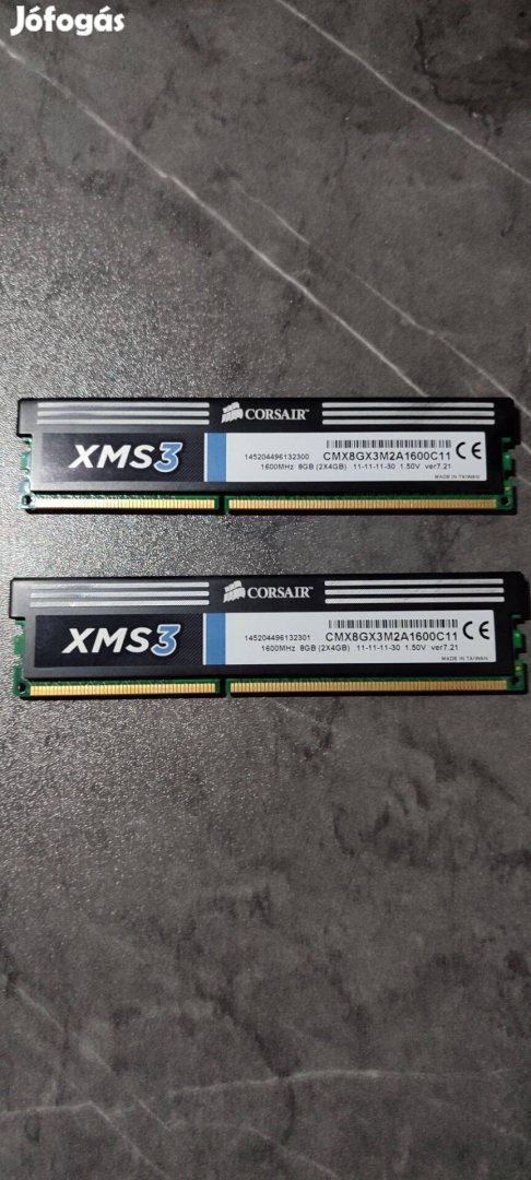 DDR3 Corsair xms3 2x4gb 1600MHz