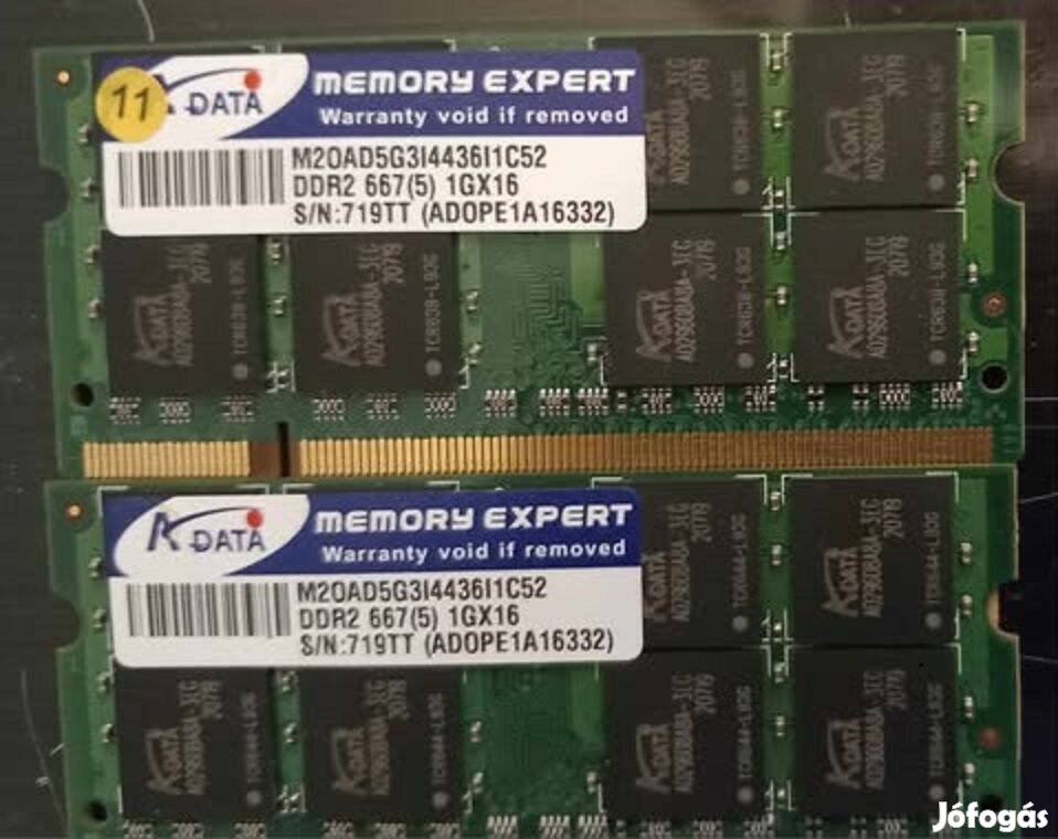 DDR 2 Laptop Memóriák