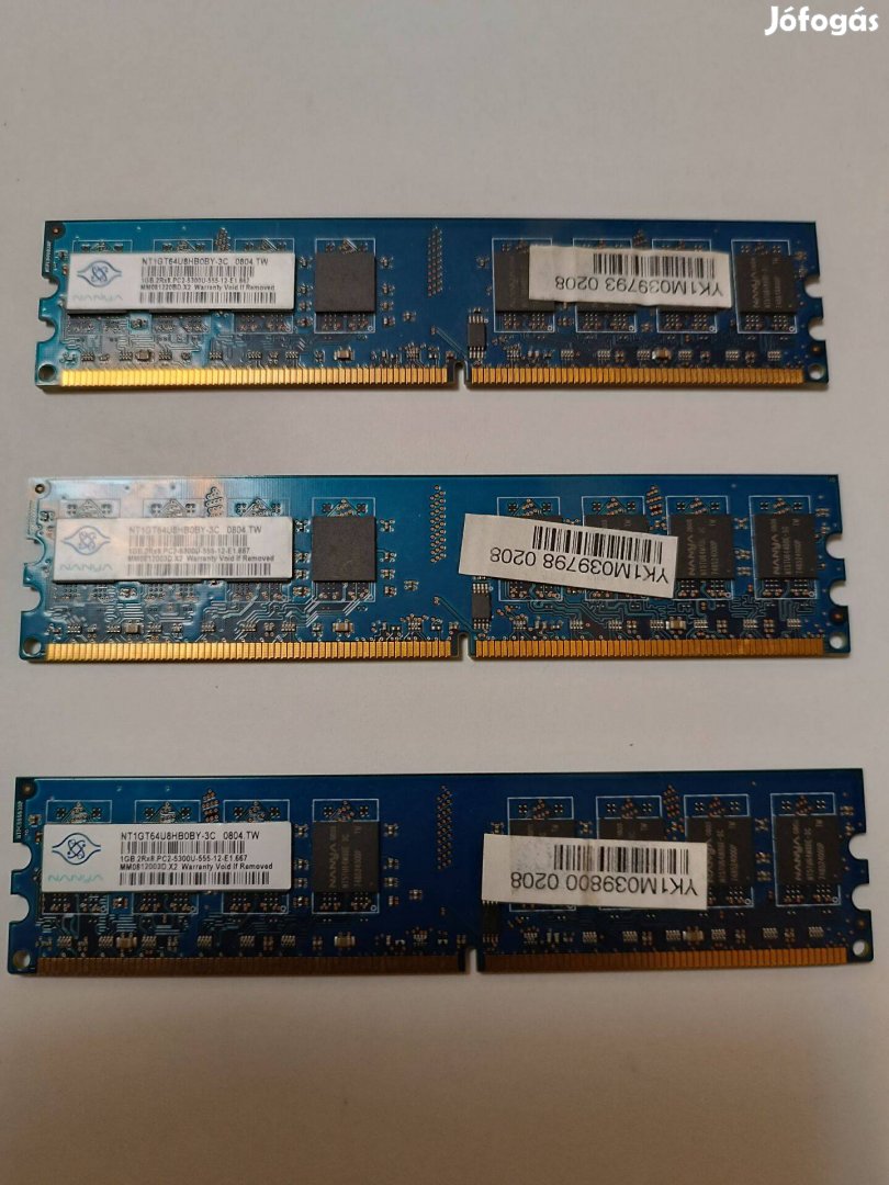 DDR 2 / 1Gb/ 5300, + DDR1/1Gb/400Mhz használt ram eladó, vagy csere
