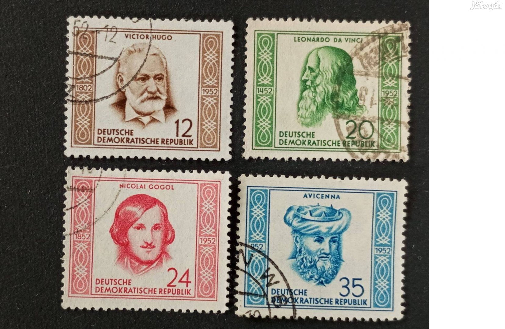 DDR NDK komplett bélyegsor 1952 Híres férfiak