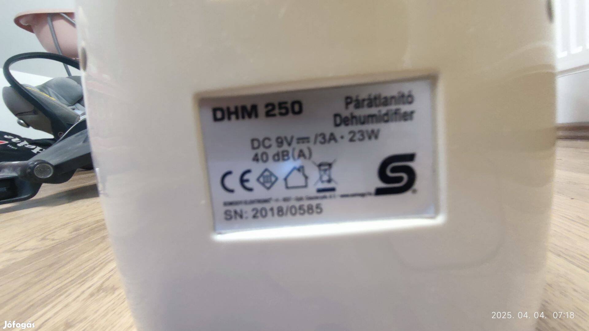 DHM250 párátlanító