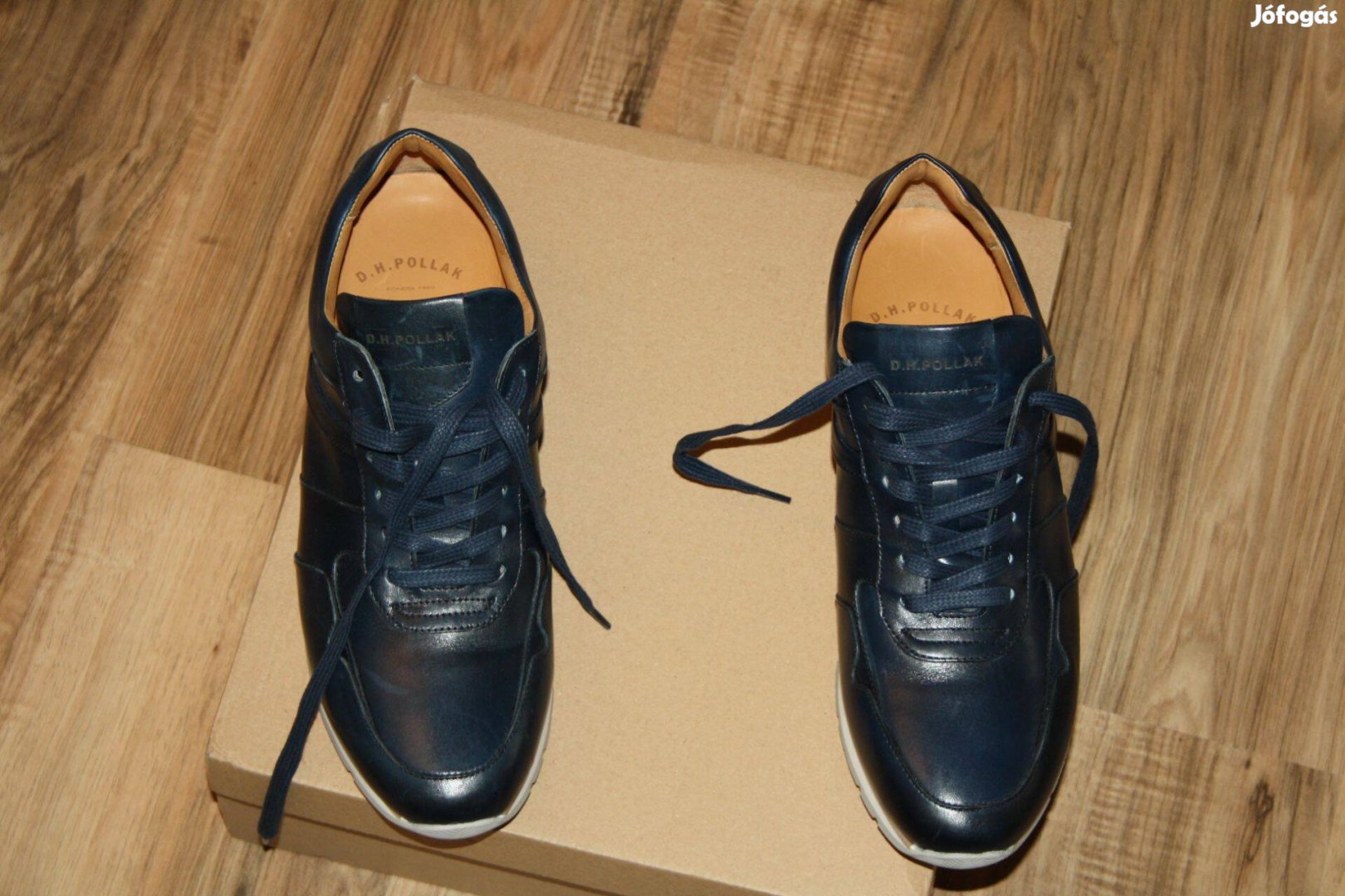 DH Pollak eredeti férfi cipő 42 es szép Bőr 27cm