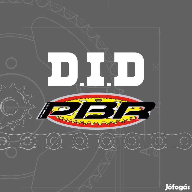 DID/PBR lánckészlet 520MX 14/50 VERSENY - Ultra-könnyű hátsó lánckerék