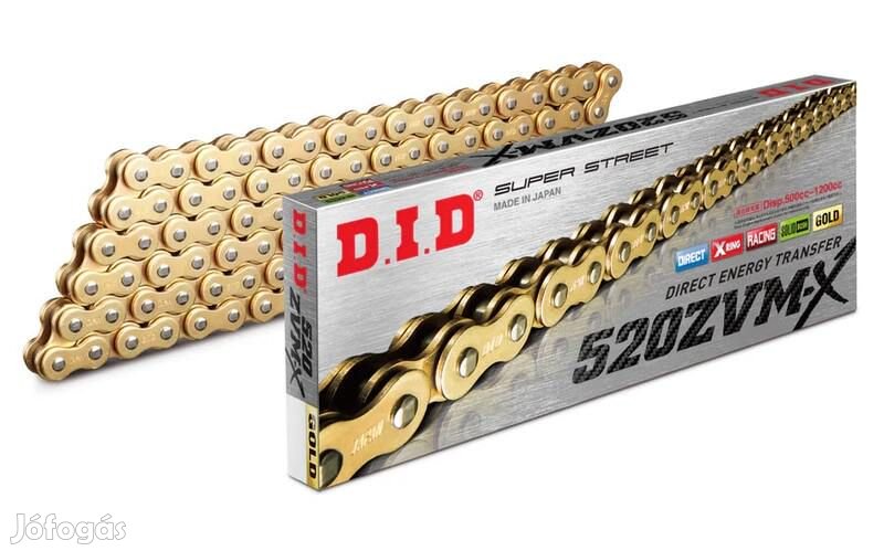 DID/PBR lánckészlet 520ZVM-X 16/45 szupererősített - standard hátsó lá