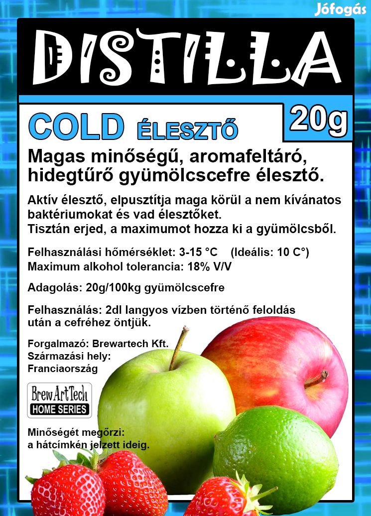 DISTILLA COLD HidegtŰrő fajélesztő 20g  (1576)