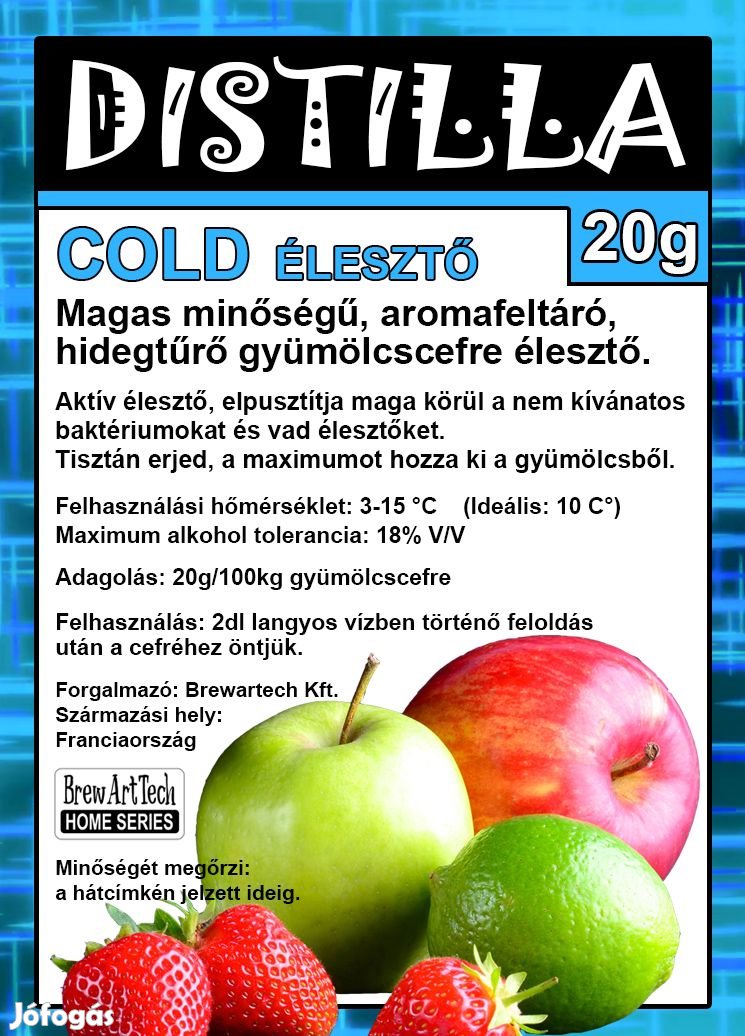 DISTILLA COLD HidegtŰrő fajélesztő 20g  (1576)