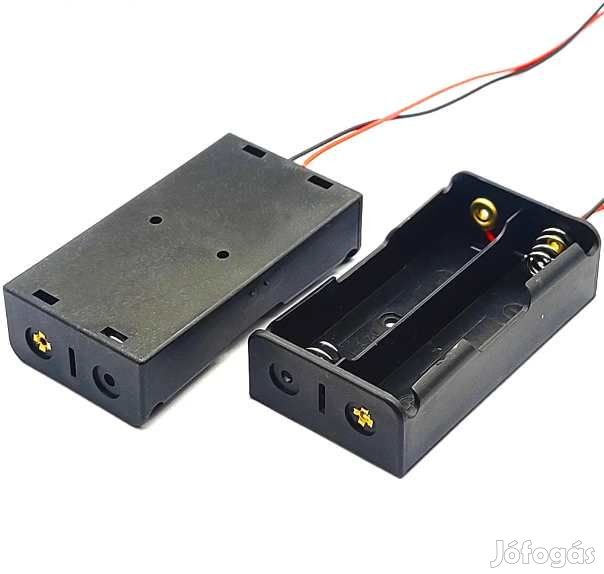 DIY Cellatartó 18650 2db-os Rugós Érintkezőkkel 8,4V (5423)