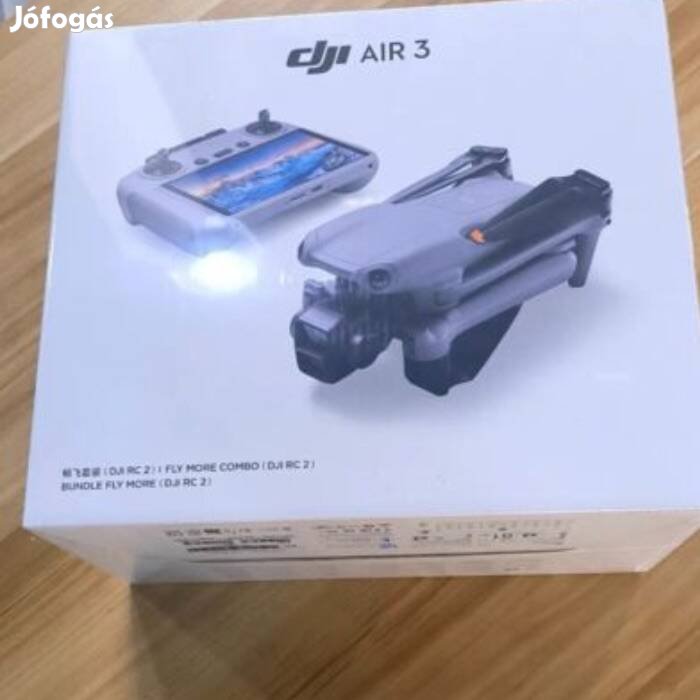 DJI Air 3 Fly More Combo (DJI RC 2) drón, új, bontatlan, aktiválatlan
